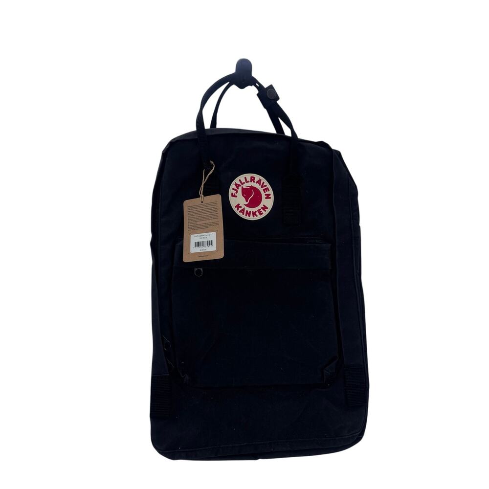 Fjallraven Kanken Laptop 17" Backpack Vinylon F Travel School Bag Black NWT - Picture 5 of 8